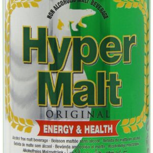 Hyper Malt Non Alcoholic Malt Drink, 330ml cans (Count of 24)